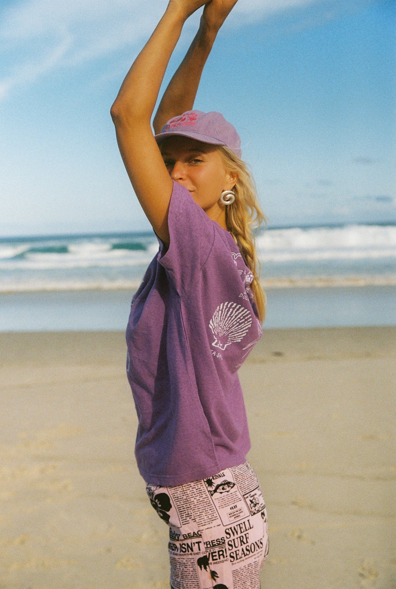HEMP PURPLE SHELL SHOP TEE