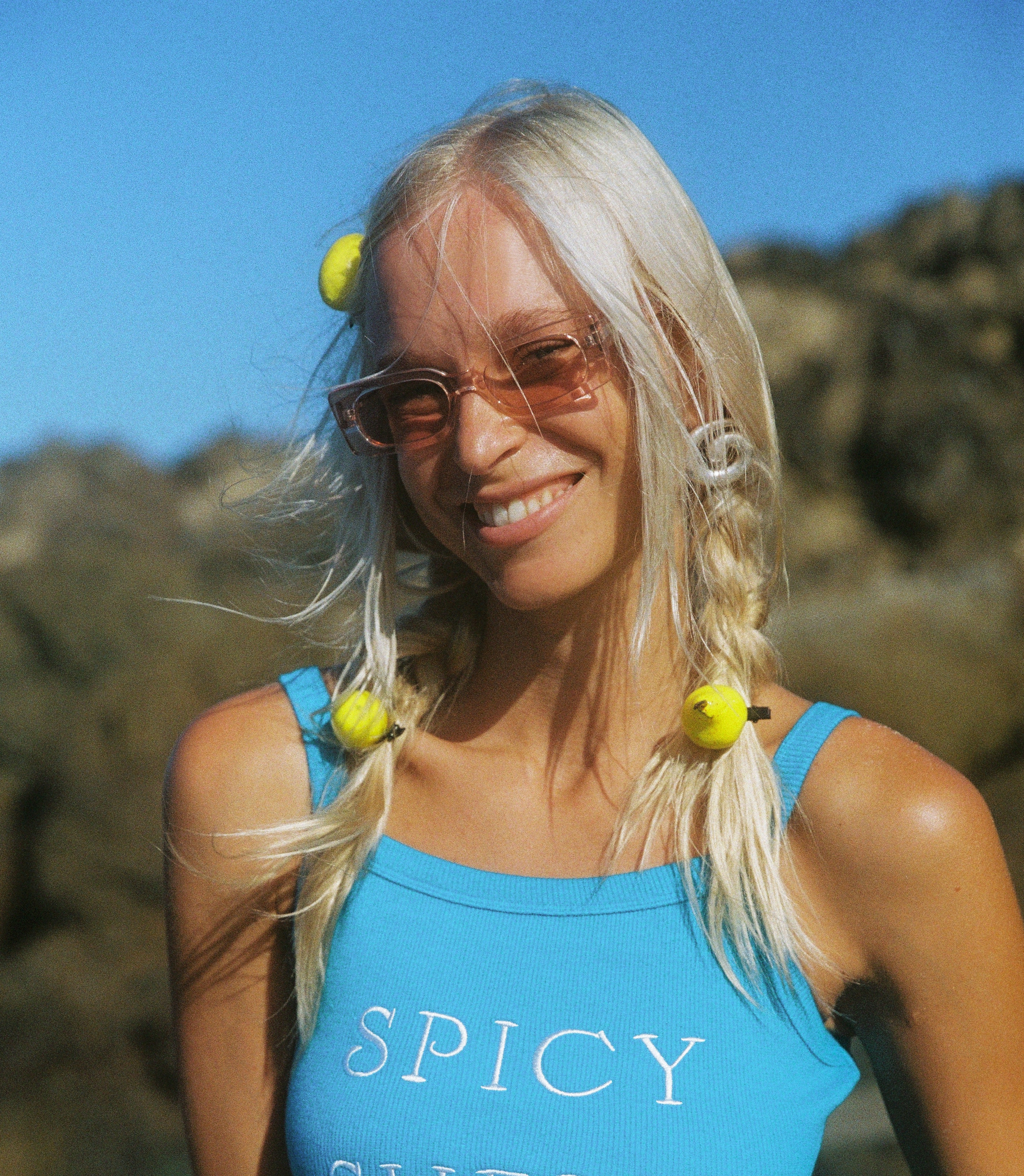 SPICY SHELL SHOP TANK IN BLUE