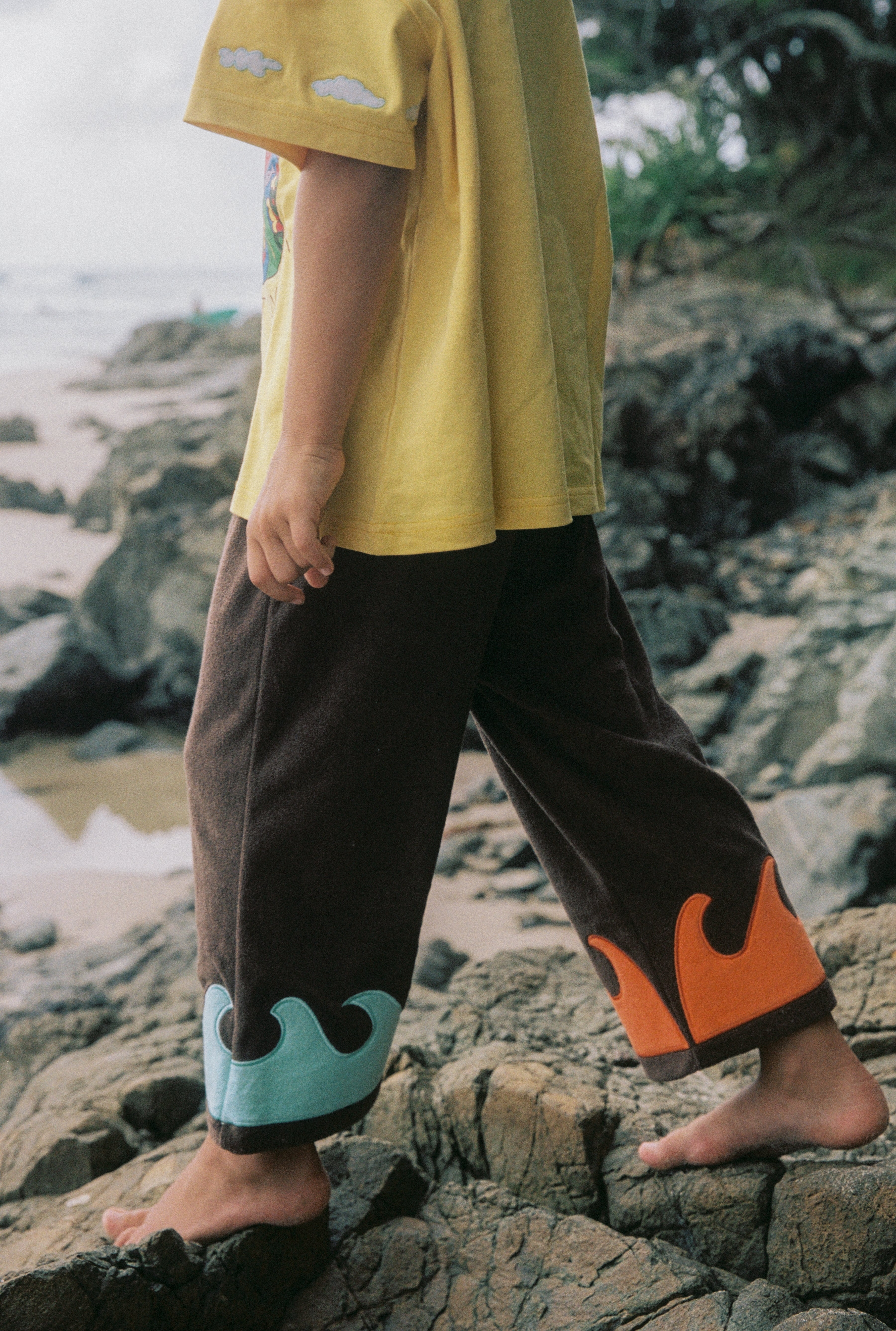 TERRY WAVE PANTS - VOLCANO BAY