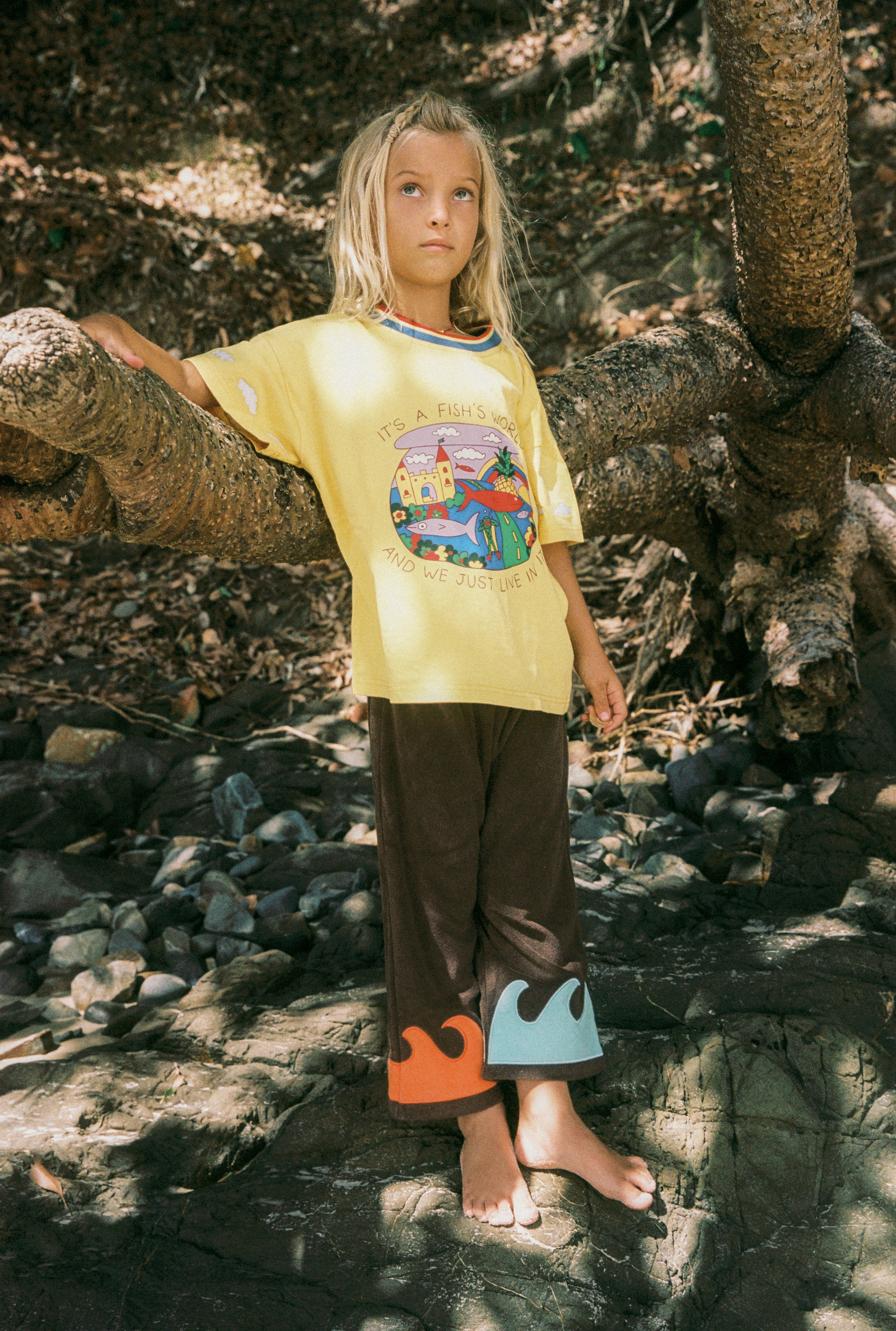 TERRY WAVE PANTS - VOLCANO BAY