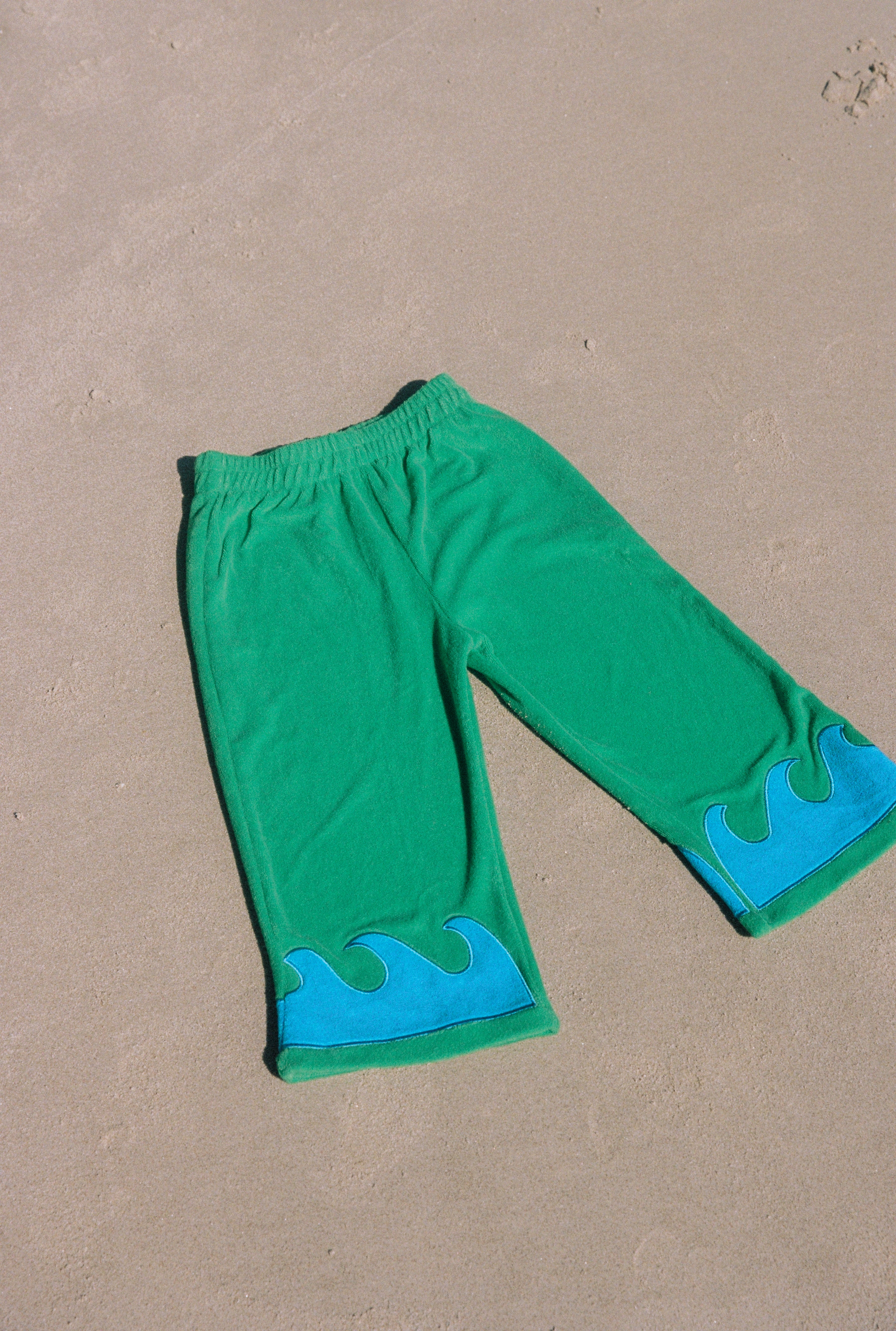 WAVE TERRY PANTS - SEAWEED SPLASH