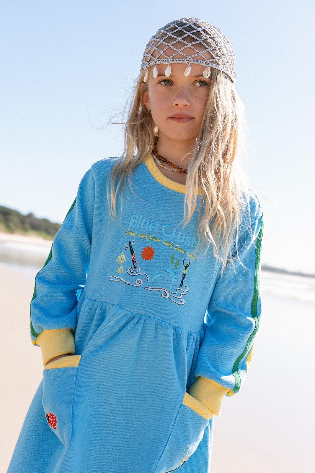 BLUE CRUSH JUMPER DRESS