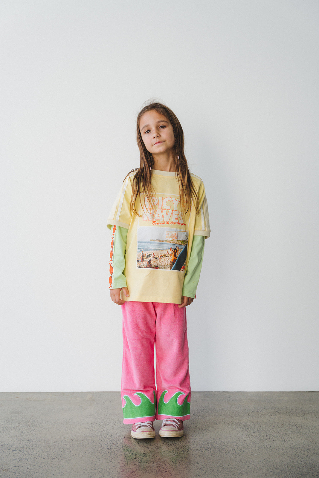 KIDS SPICY WAVES LAYERED LONG SLEEVE - PRE ORDER