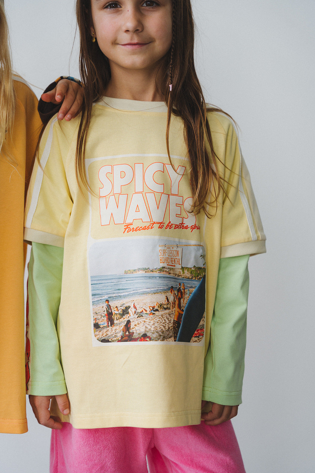 KIDS SPICY WAVES LAYERED LONG SLEEVE - PRE ORDER