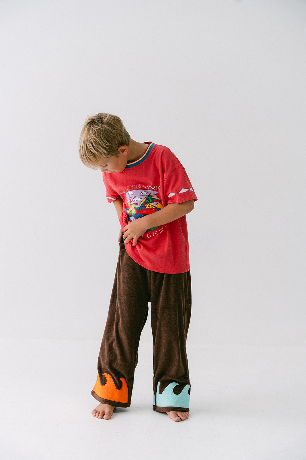 TERRY WAVE PANTS - VOLCANO BAY