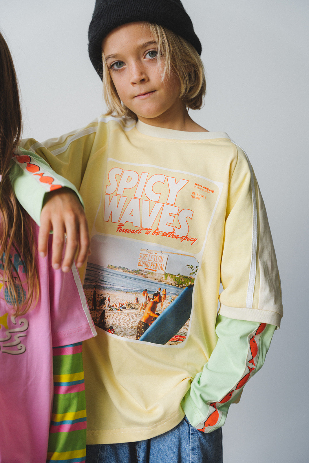 KIDS SPICY WAVES LAYERED LONG SLEEVE - PRE ORDER
