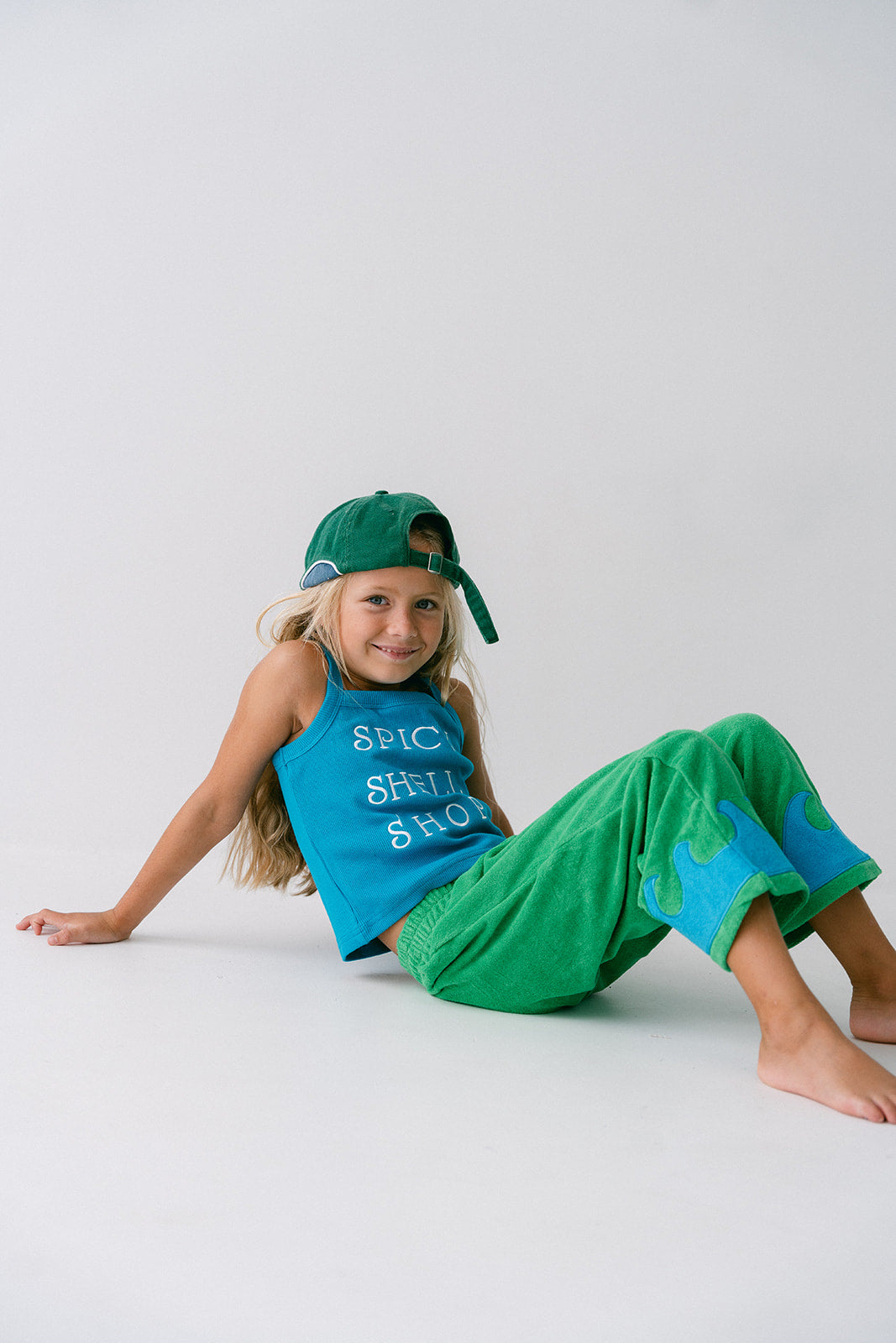 WAVE TERRY PANTS - SEAWEED SPLASH