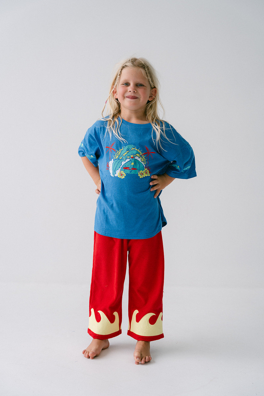 WAVE TERRY PANTS - CHILLI MANGO