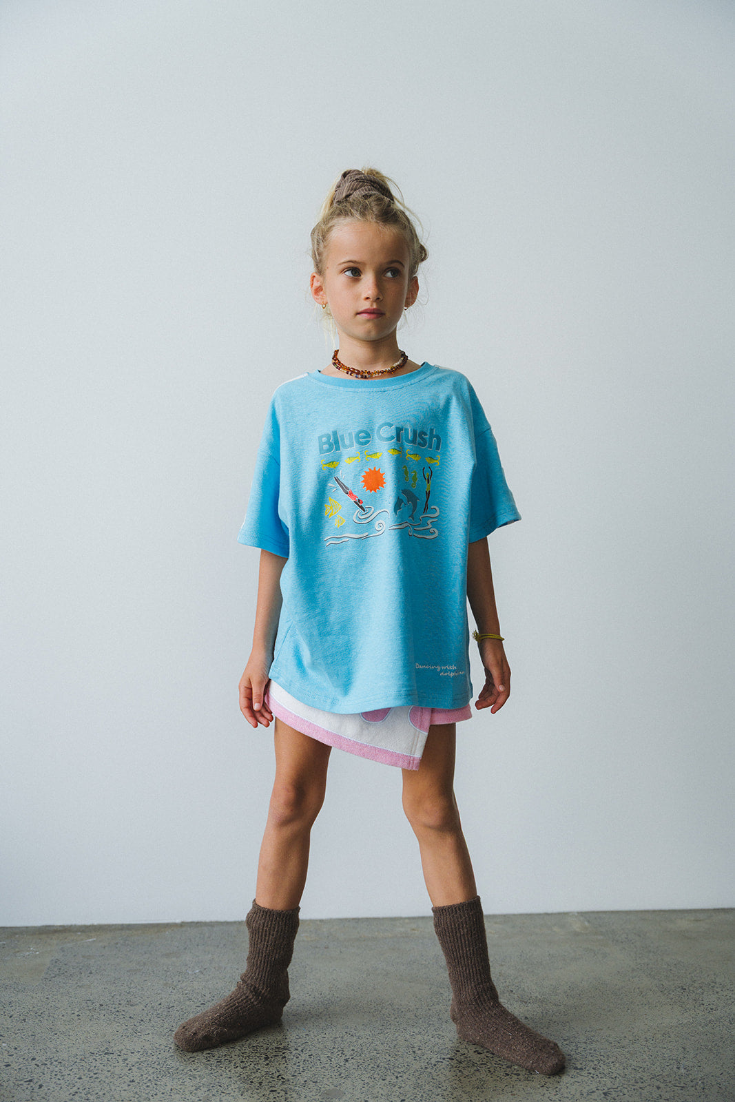 KIDS BLUE CRUSH HEMP TEE