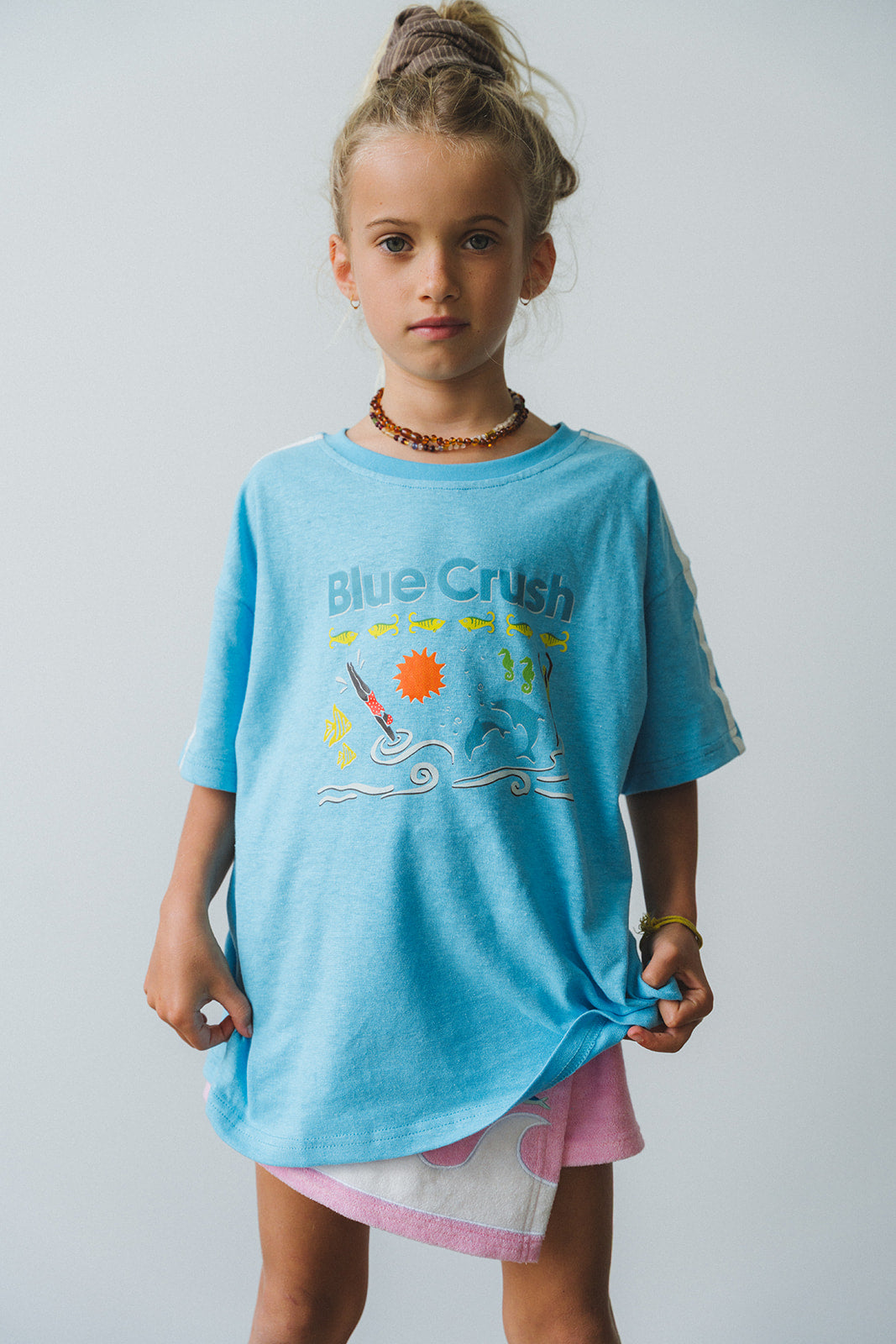 KIDS BLUE CRUSH HEMP TEE