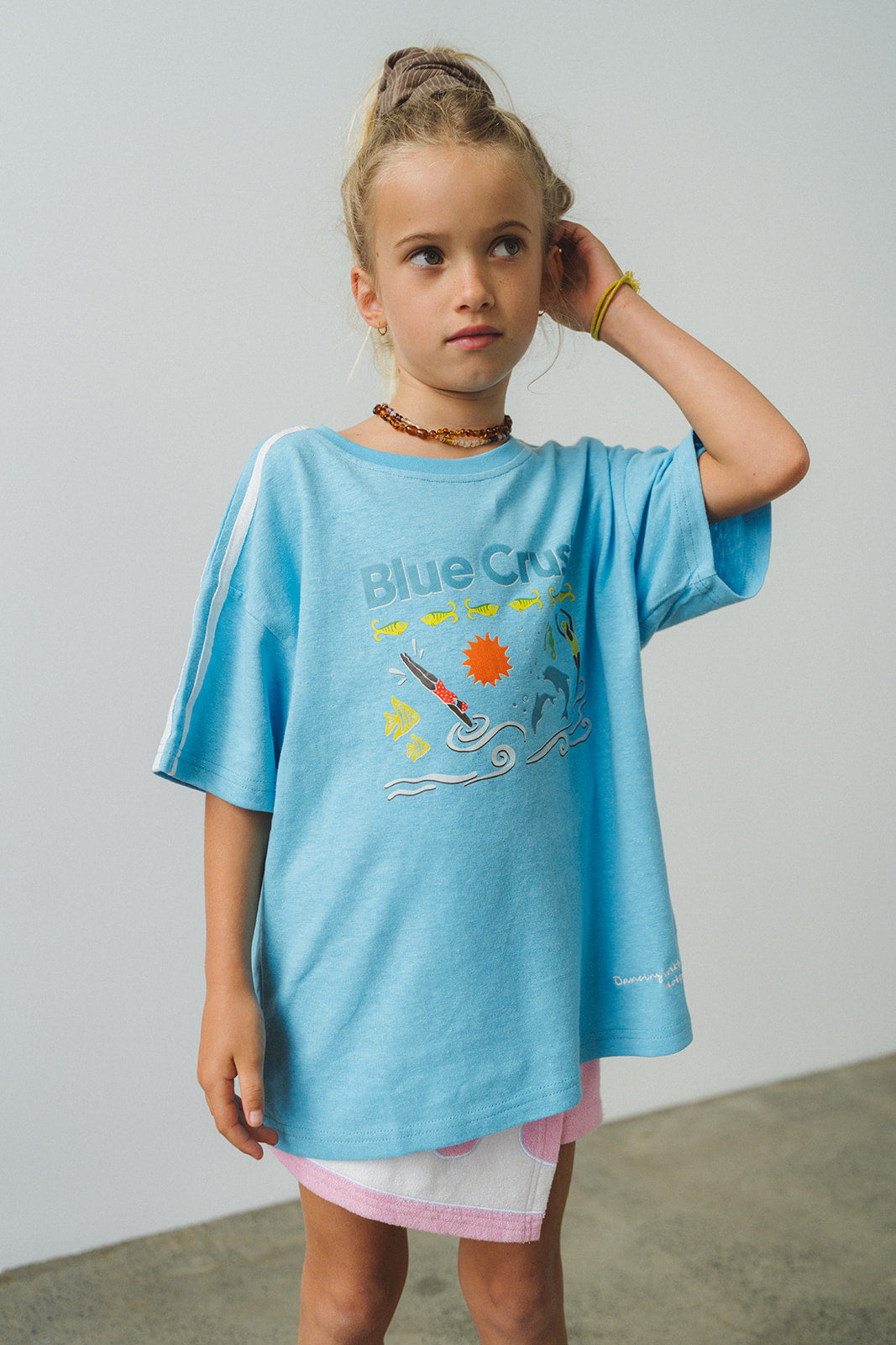 KIDS BLUE CRUSH HEMP TEE