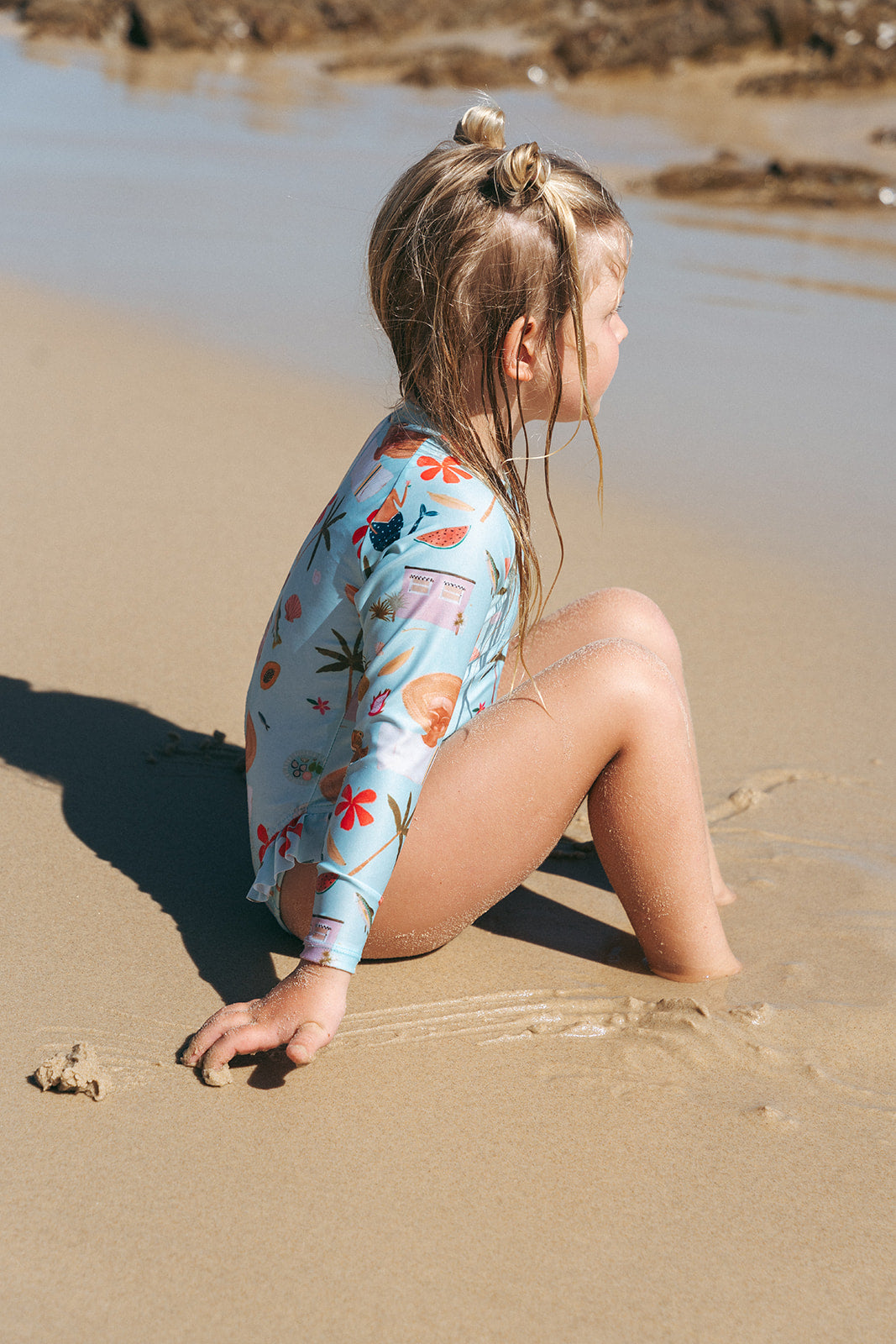 PREORDER - ZOE LONGSLEEVE SURFSUIT - AQUA