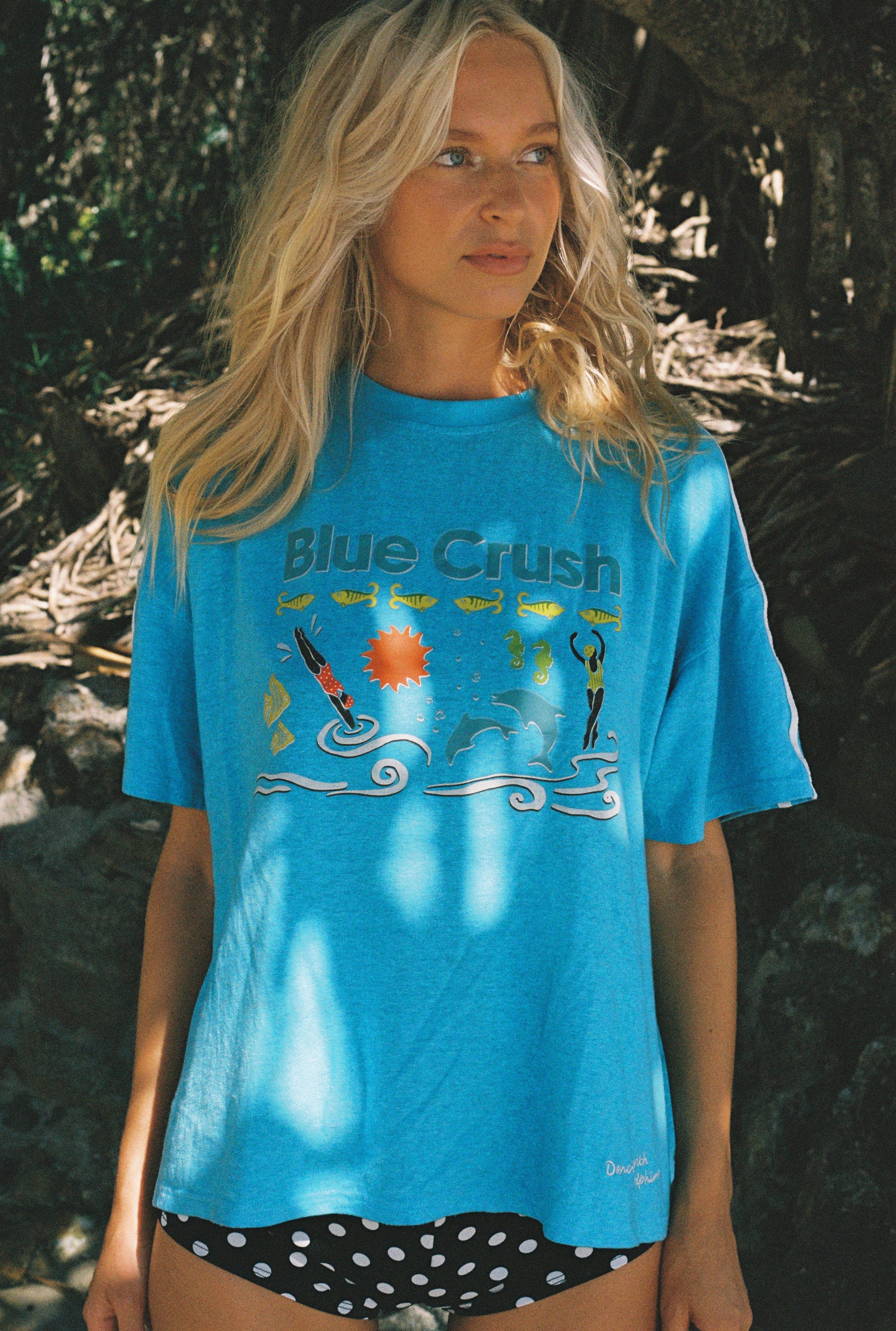 PRE ORDER BLUE CRUSH TEE IN HEMP