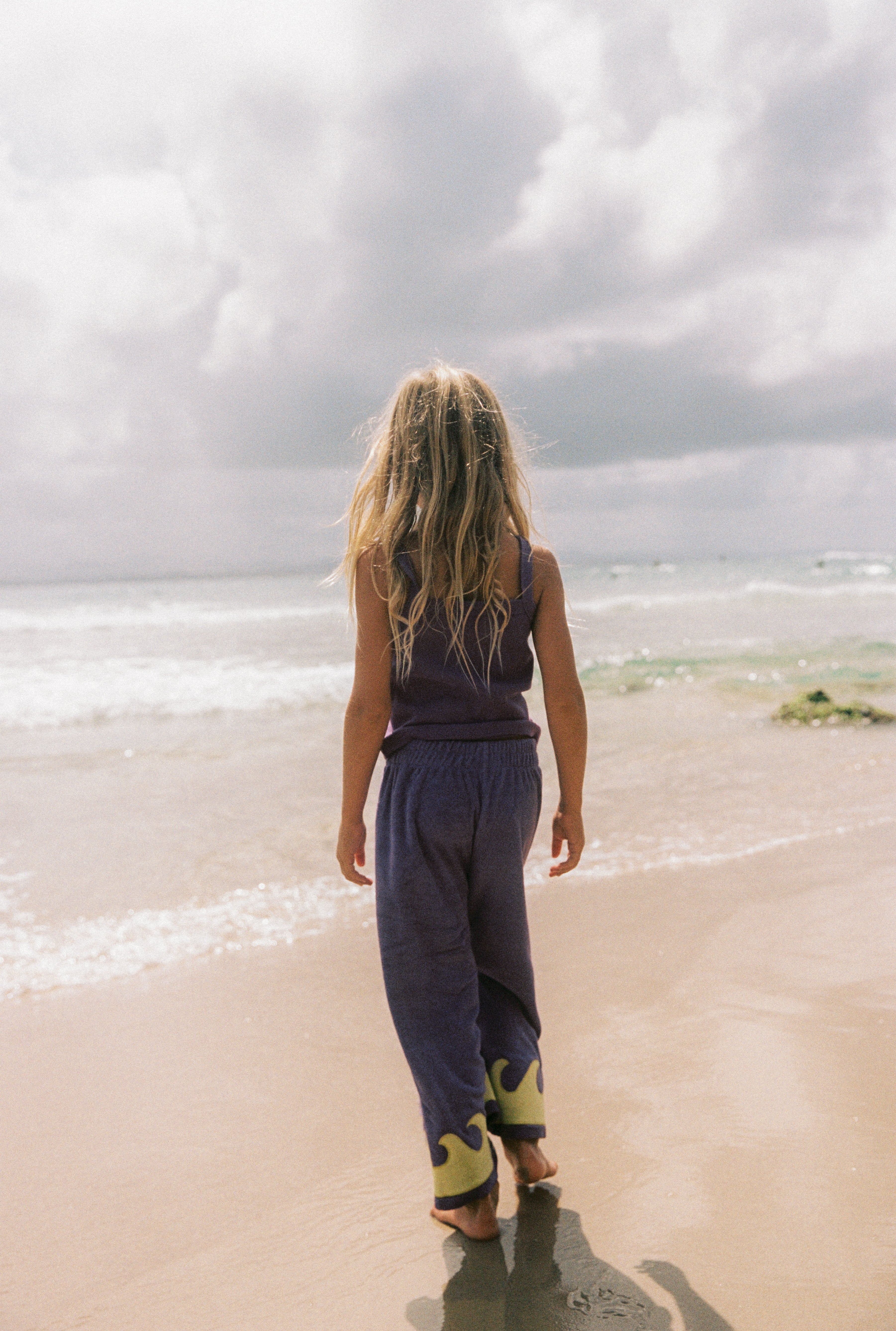 WAVE TERRY PANTS - COSMIC CORAL