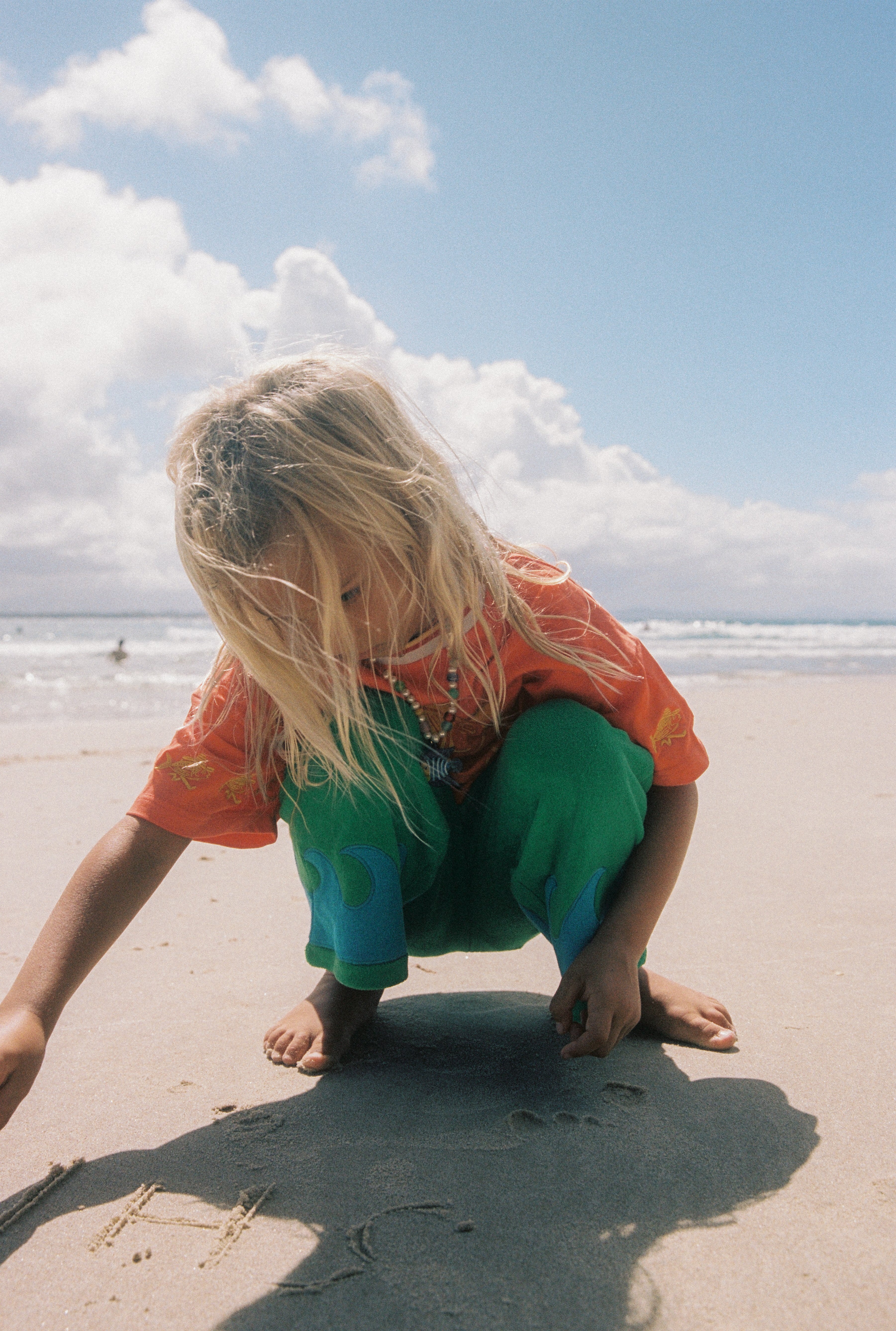 WAVE TERRY PANTS -  SEAWEED SPLASH