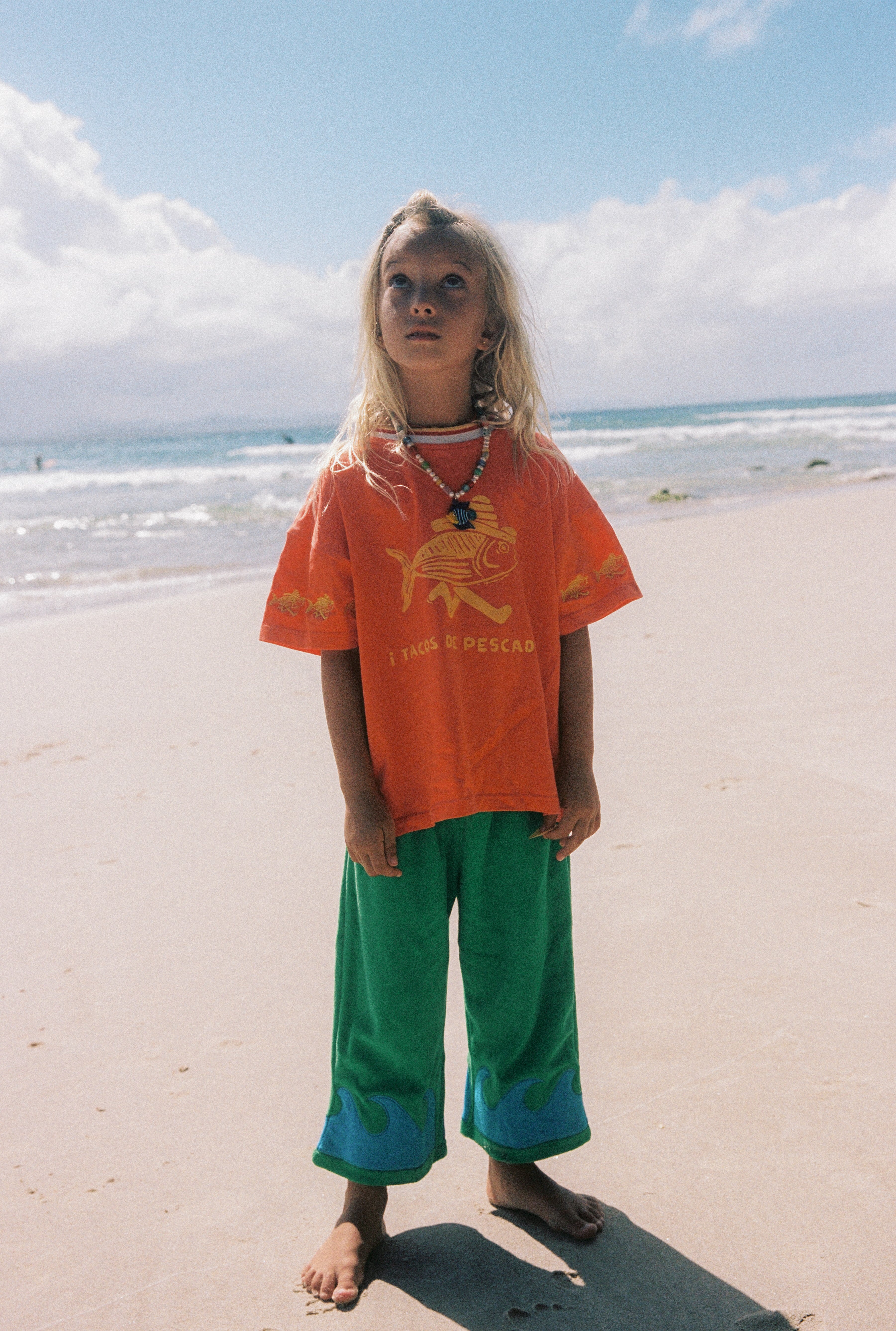 WAVE TERRY PANTS -  SEAWEED SPLASH