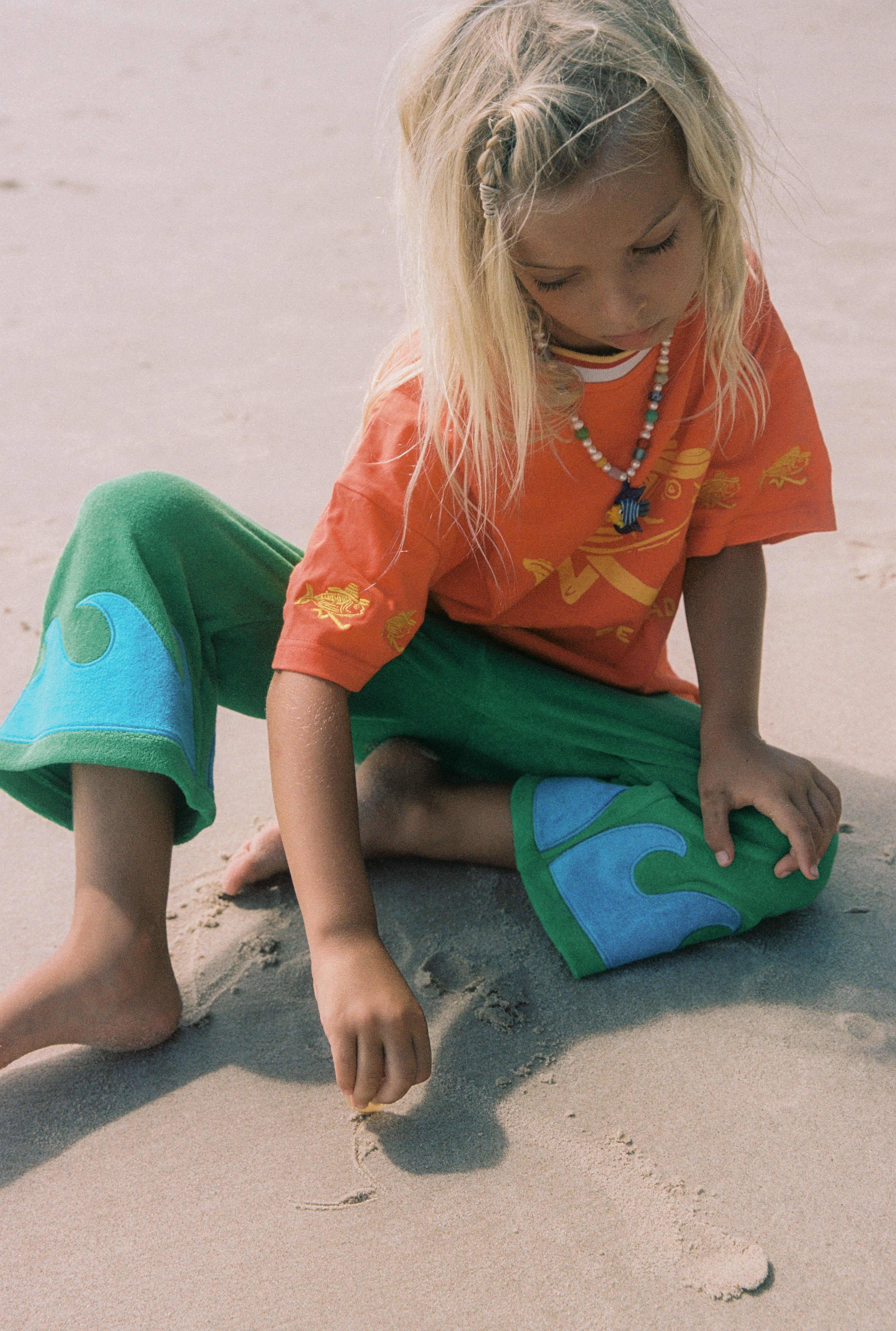 WAVE TERRY PANTS -  SEAWEED SPLASH