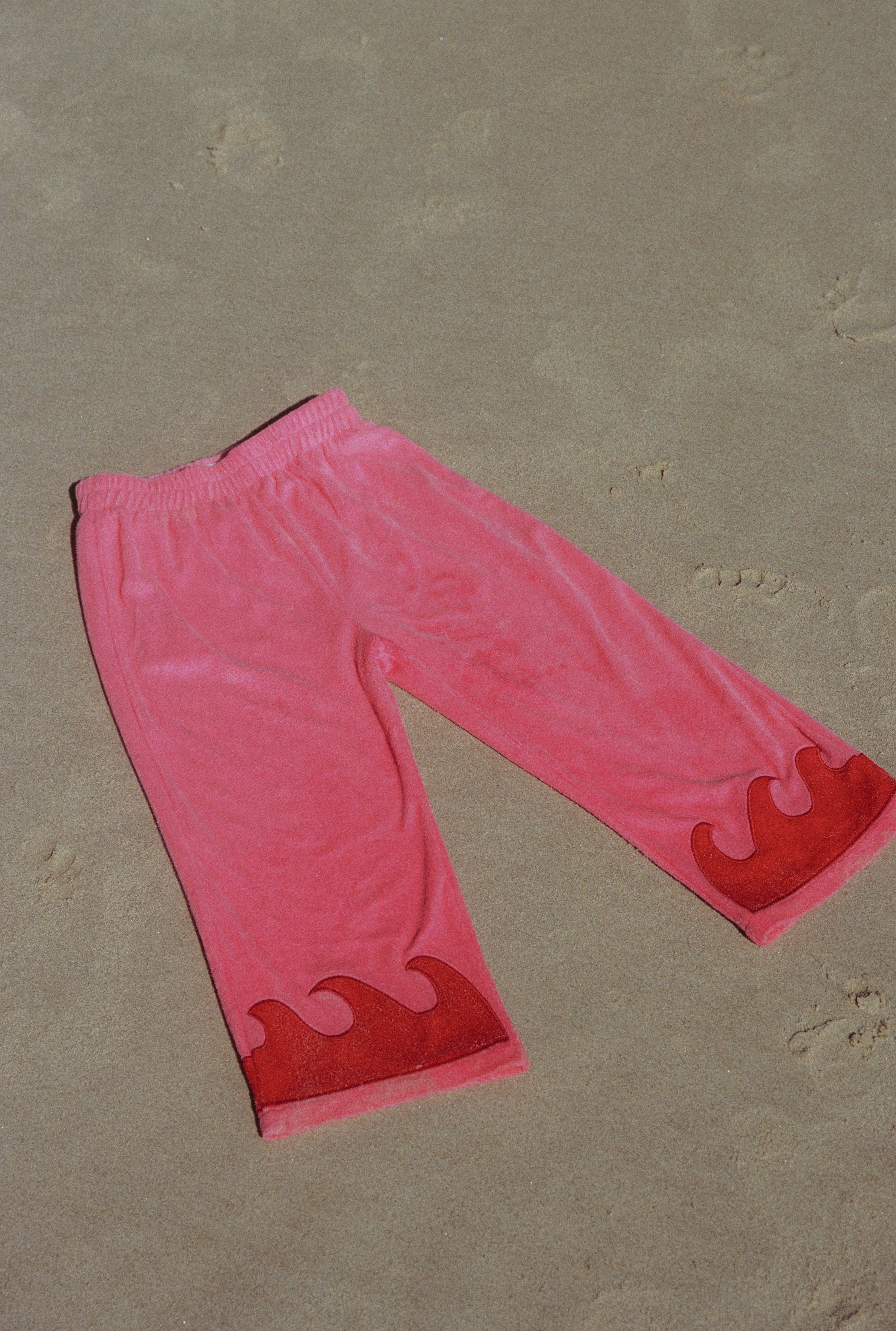 WAVE TERRY PANTS - CORAL CRUSH