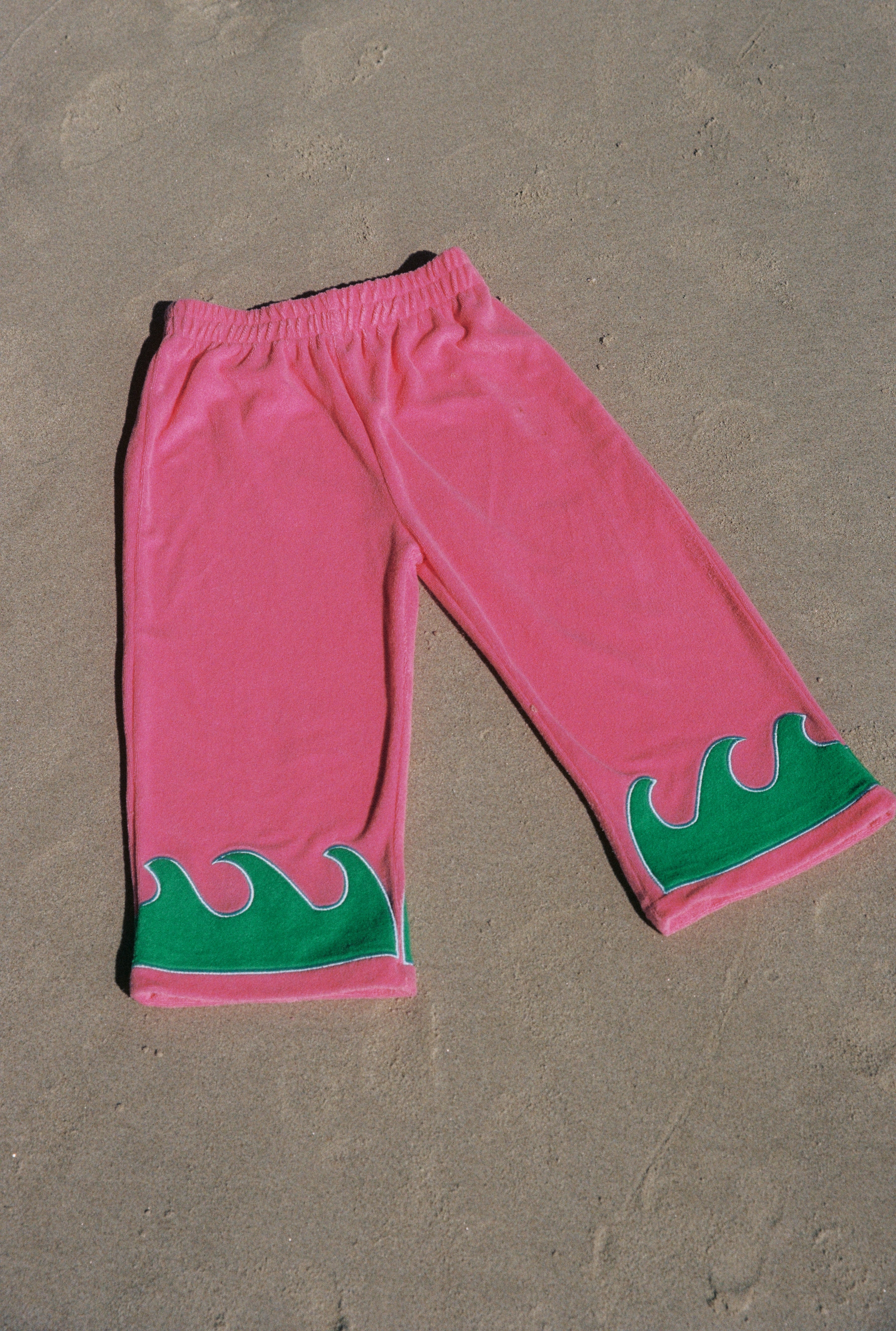 WAVE TERRY PANTS - GUAVA REEF