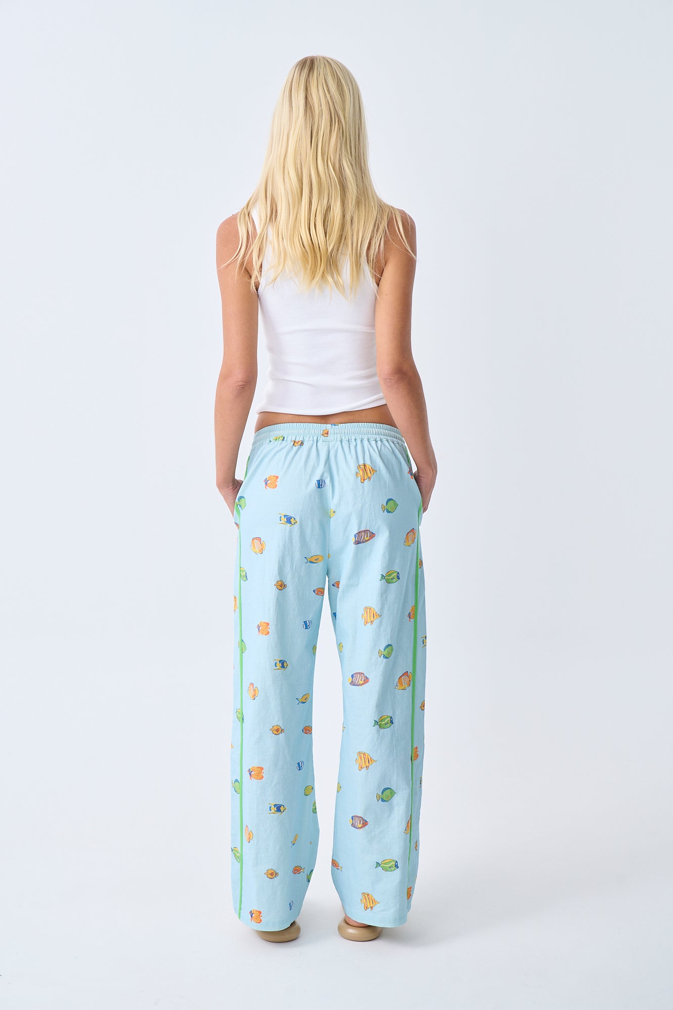 Spicy X Near the Sea - Racer Pants - Fishies