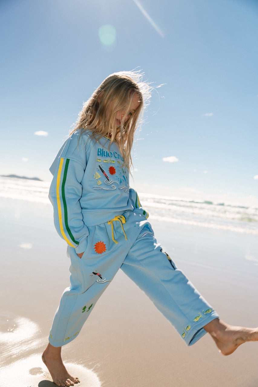 Kids Blue Crush Tracksuit Jumper
