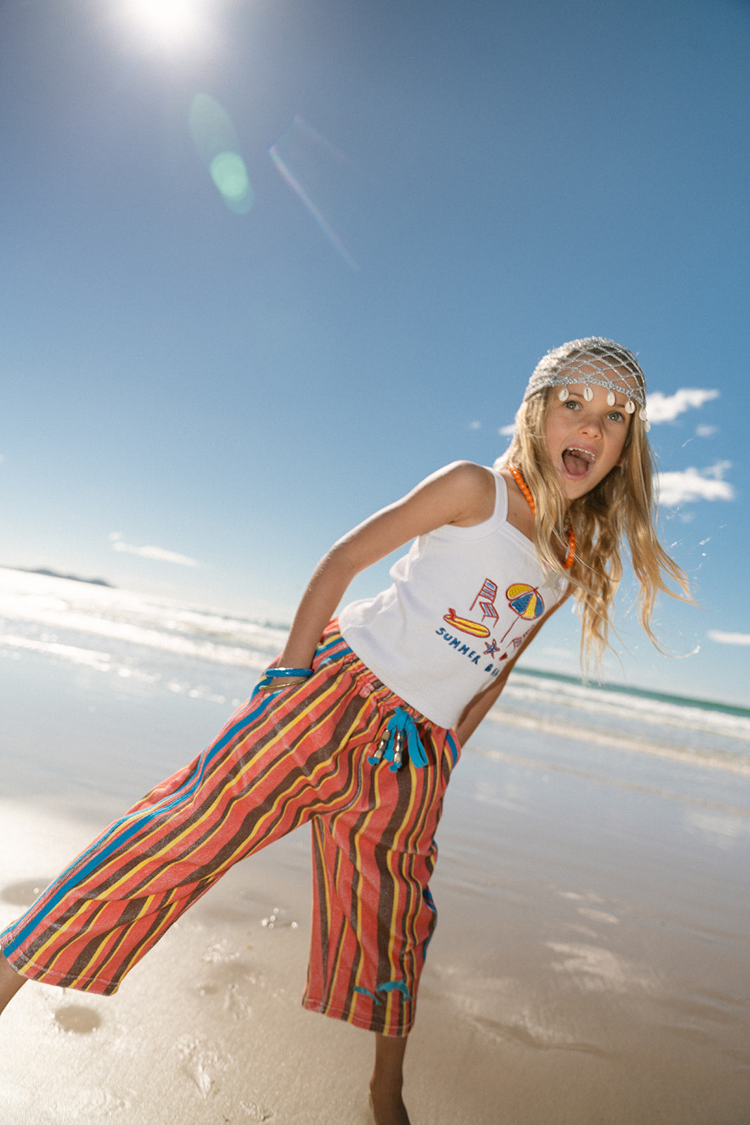 STRIPE VINTAGE TERRY PANTS