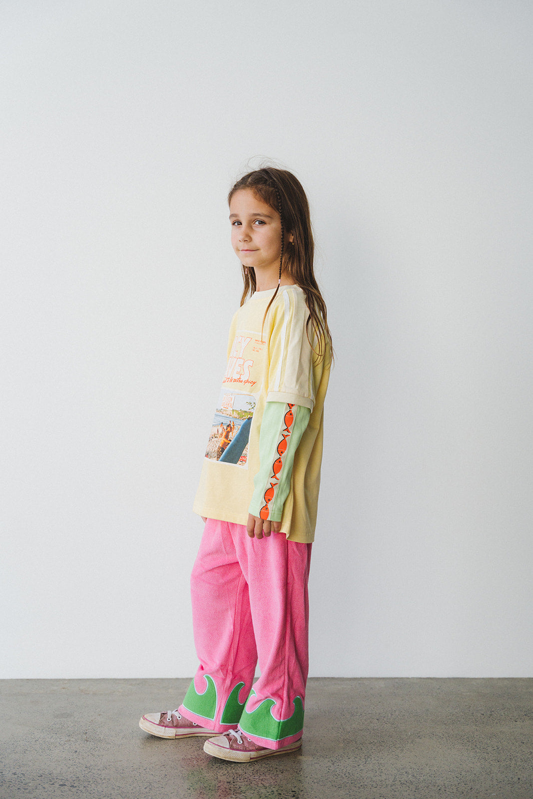 KIDS SPICY WAVES  LAYERED LONG SLEEVE - PRE ORDER