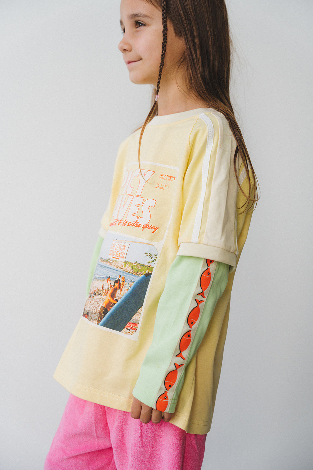 KIDS SPICY WAVES  LAYERED LONG SLEEVE - PRE ORDER