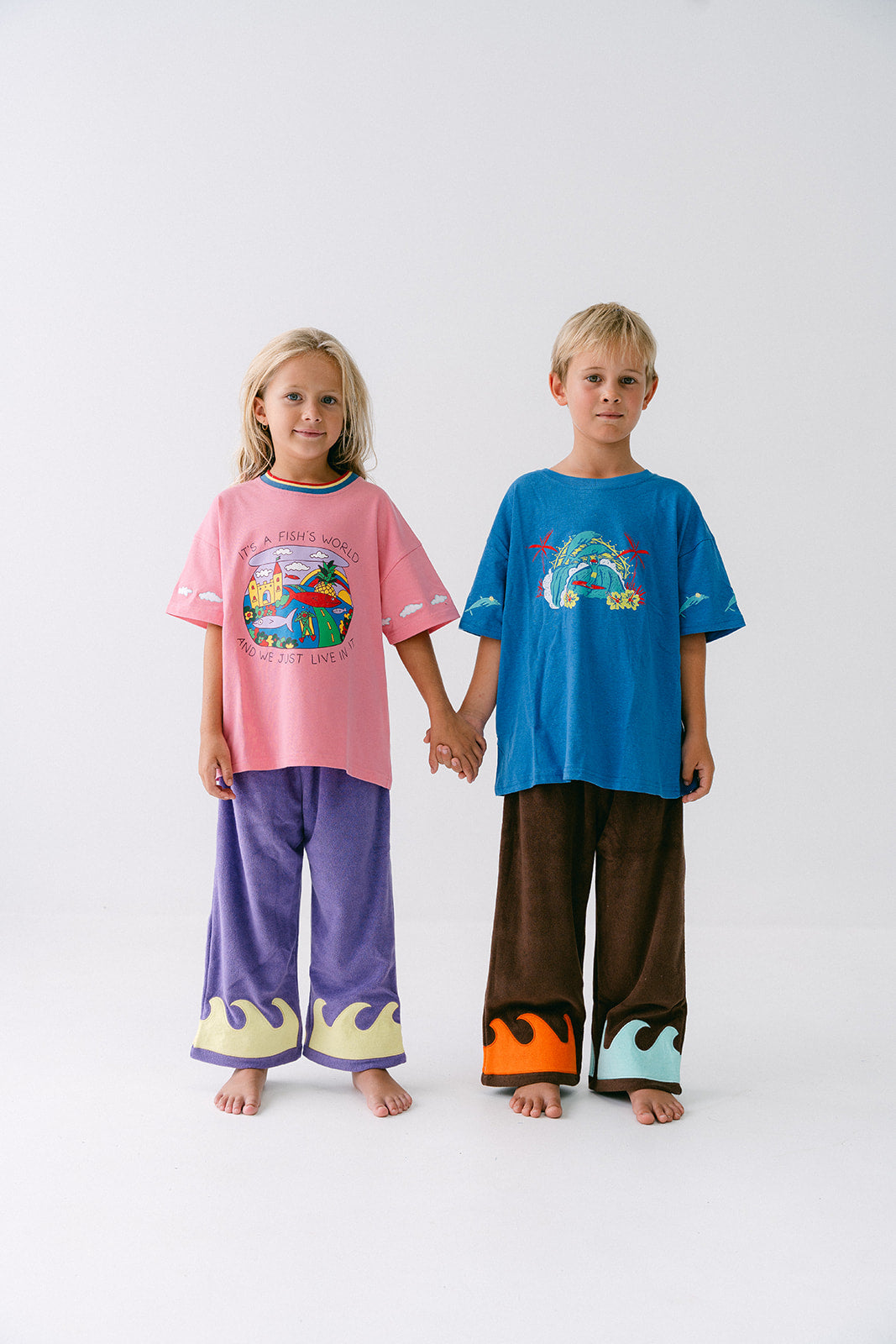 TERRY WAVE PANTS - VOLCANO BAY