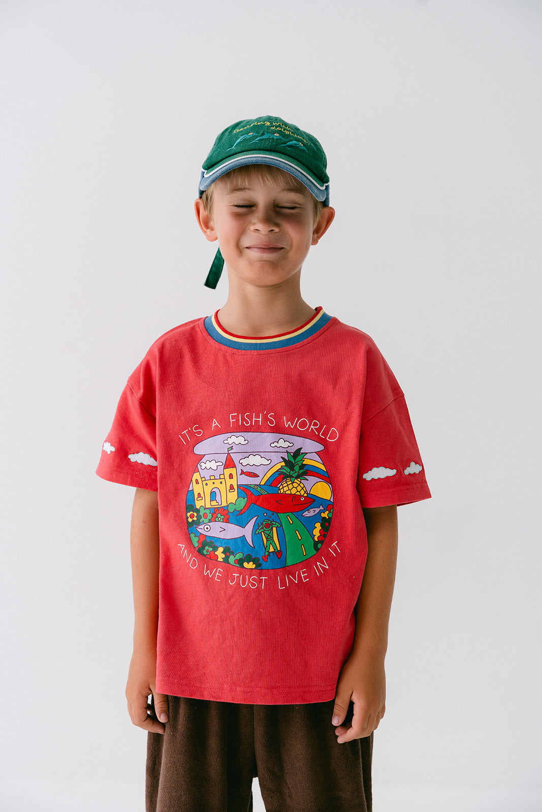 FISH WORLD TEE - RED