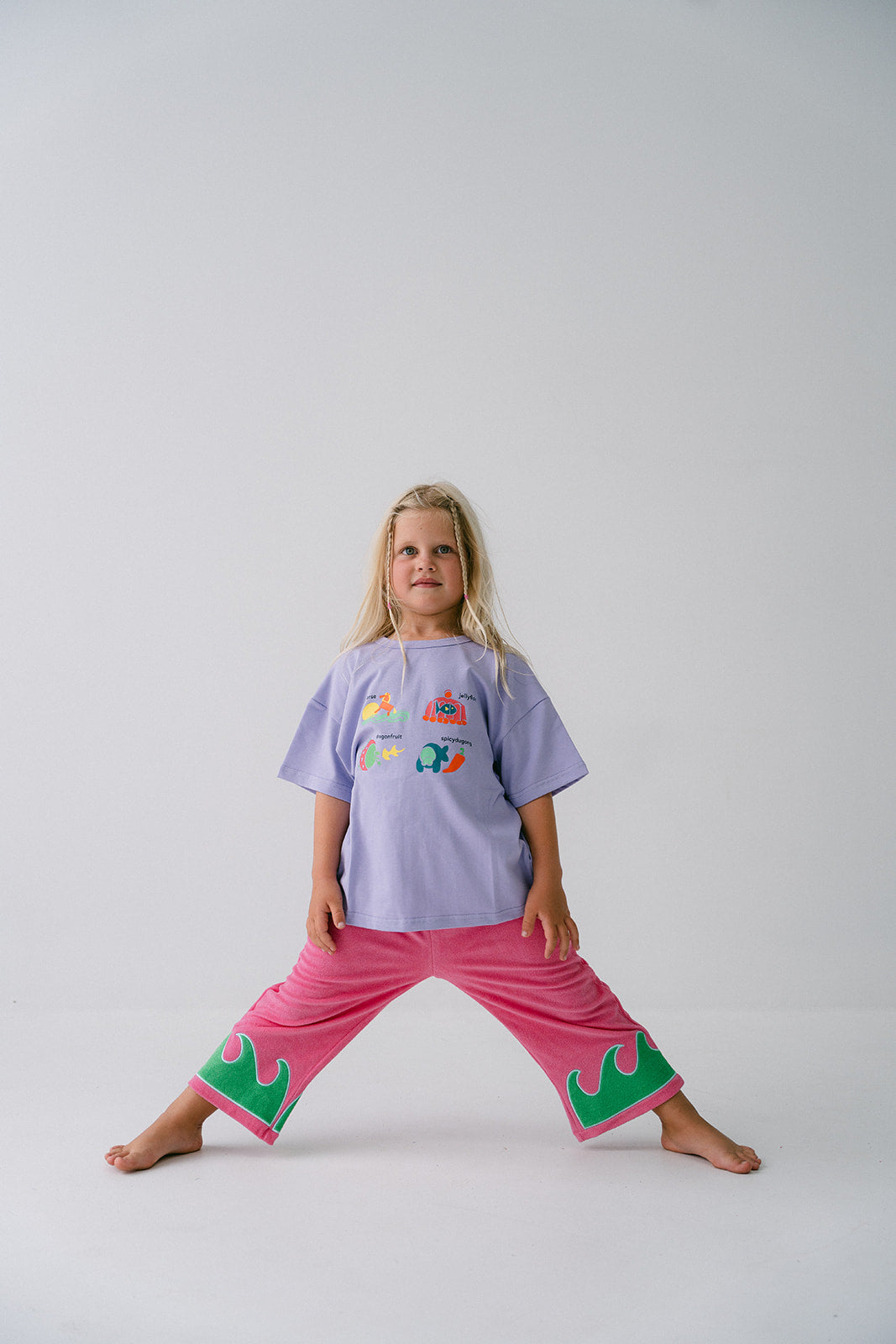 WAVE TERRY PANTS - GUAVA REEF