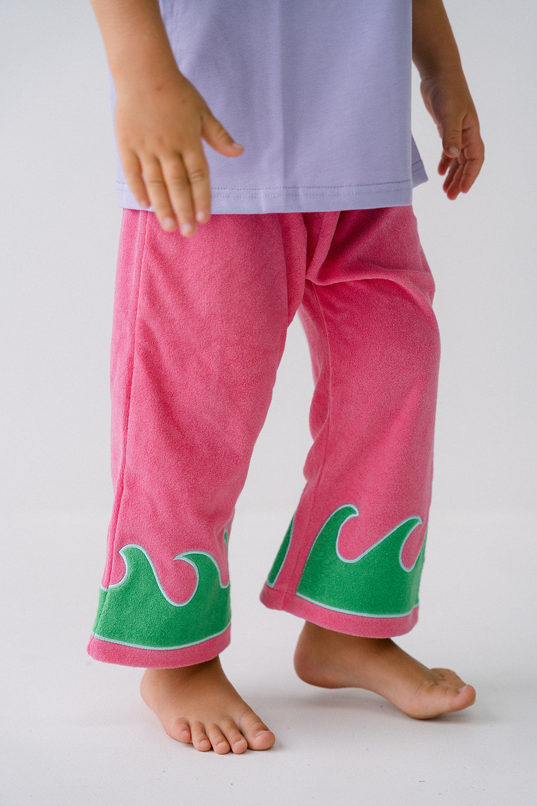 WAVE TERRY PANTS - GUAVA REEF