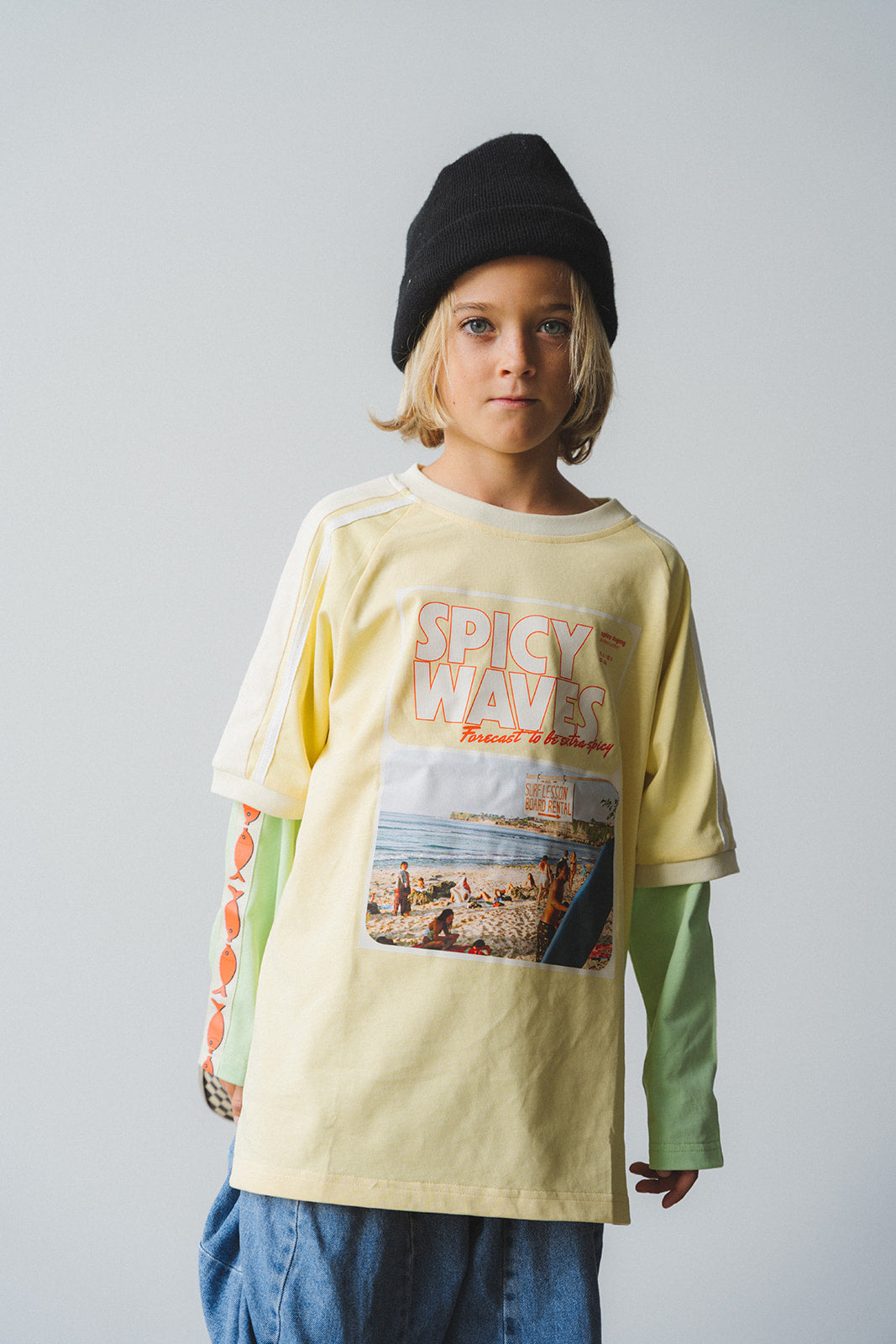 KIDS SPICY WAVES  LAYERED LONG SLEEVE - PRE ORDER