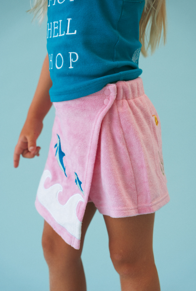 KIDS MERMAID TERRY SKORT PRE ORDER