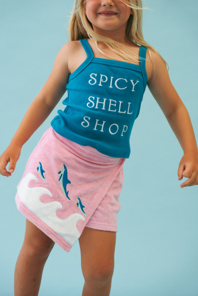 KIDS MERMAID TERRY SKORT PRE ORDER