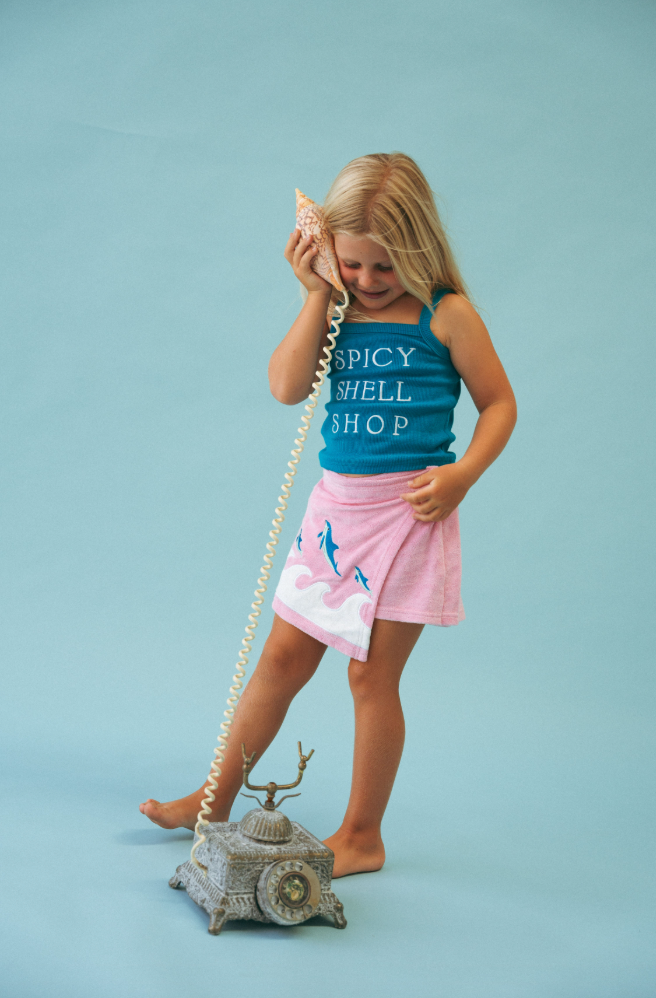 KIDS MERMAID TERRY SKORT PRE ORDER