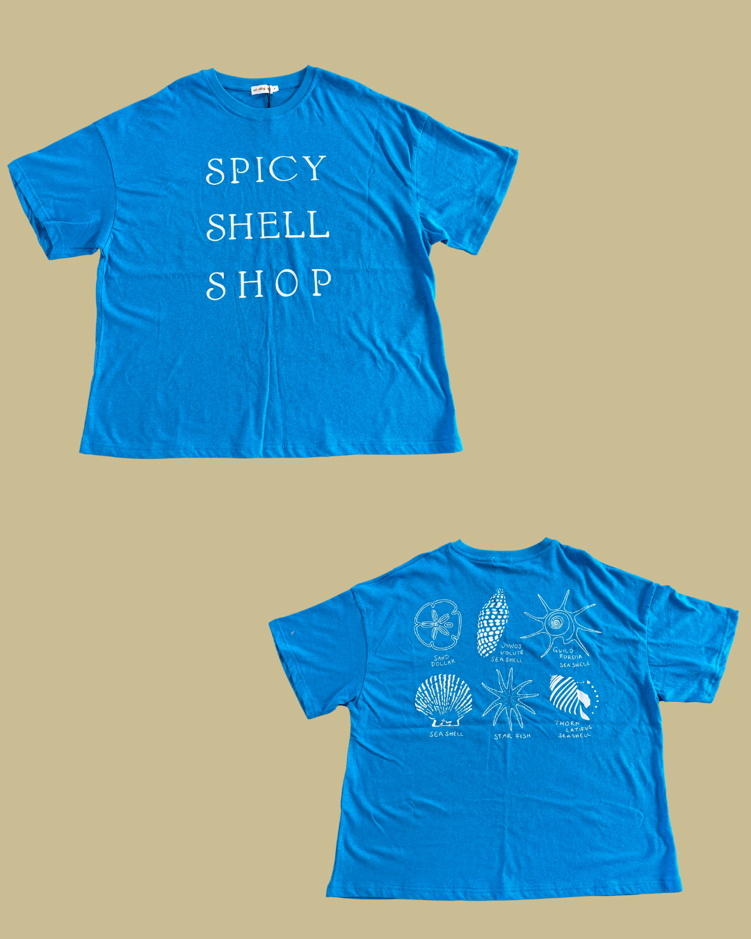 HEMP BLUE SHELL SHOP TEE